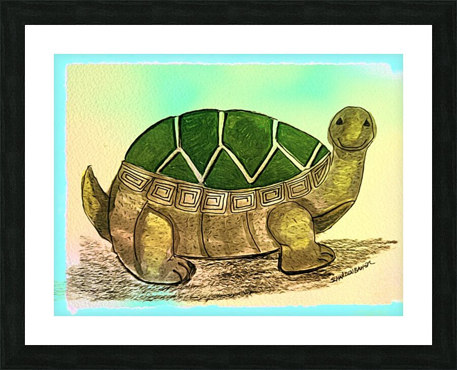 Turtle  Picture Frame print