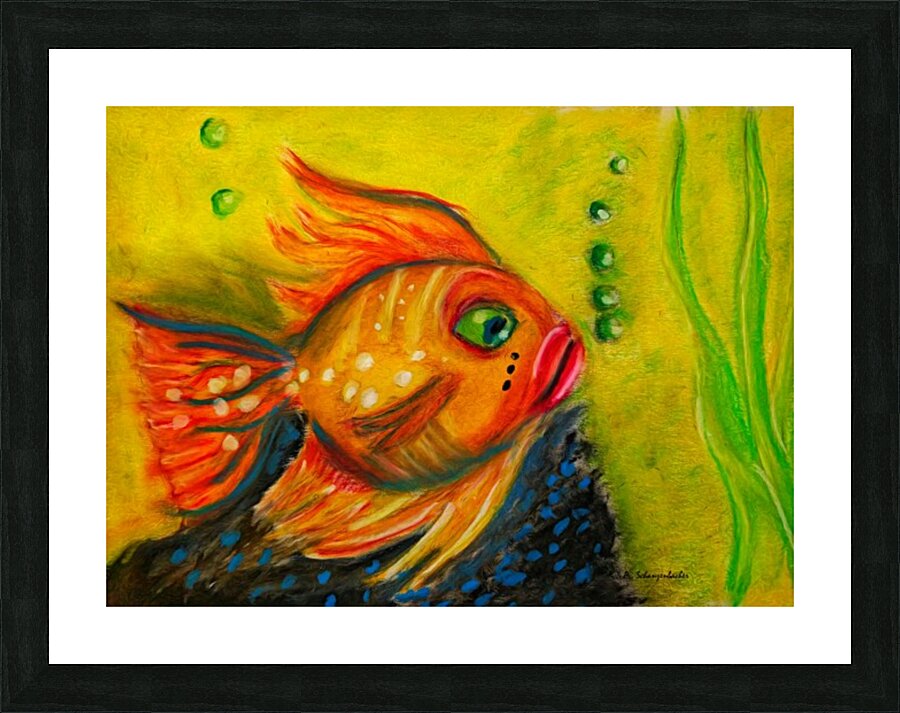 Gold Fish Picture Frame print