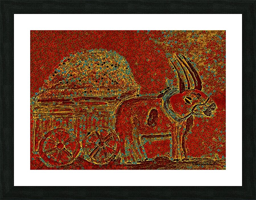 Oxen Picture Frame print