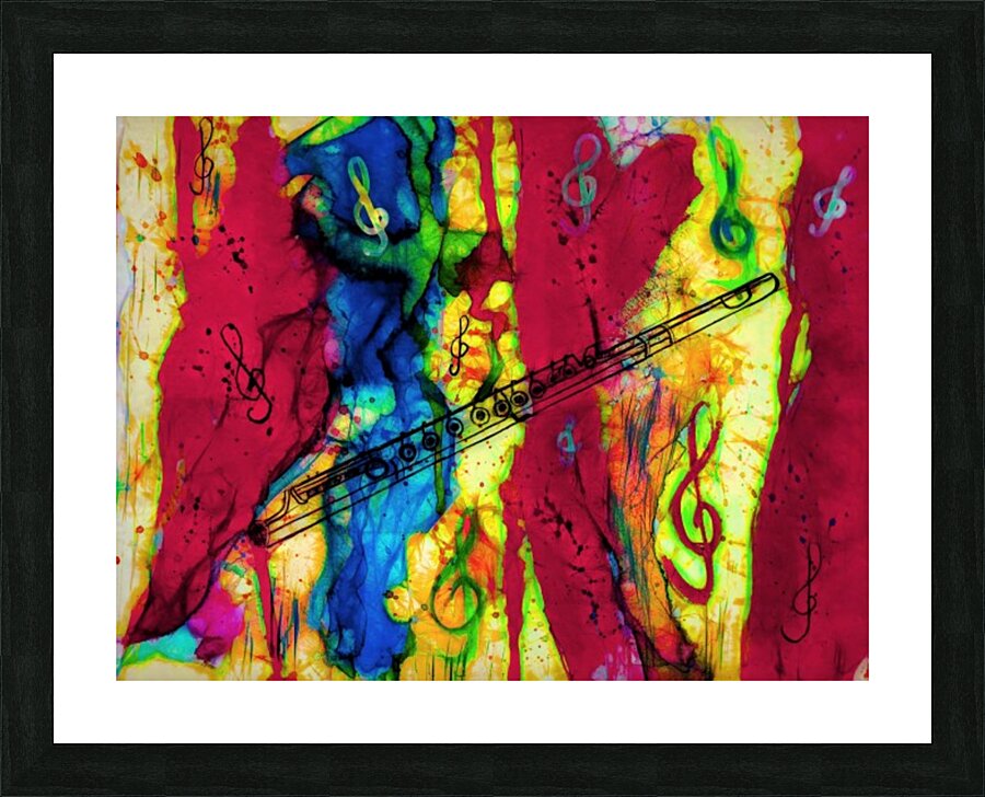 Flute Electrified Picture Frame print