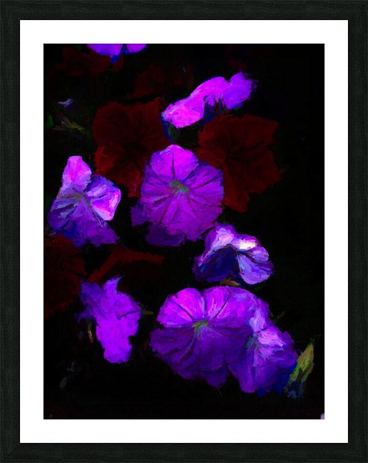 Evening Flowers Picture Frame print