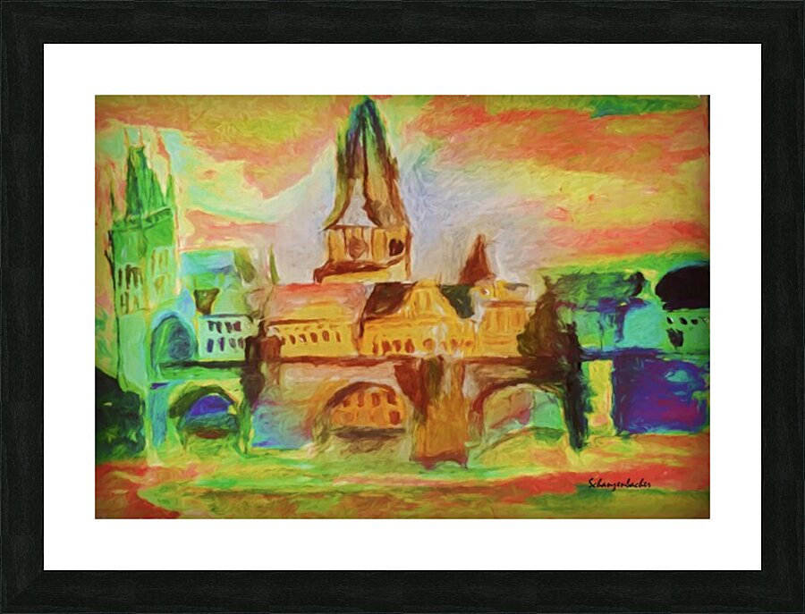 St Charles Bridge  Picture Frame print