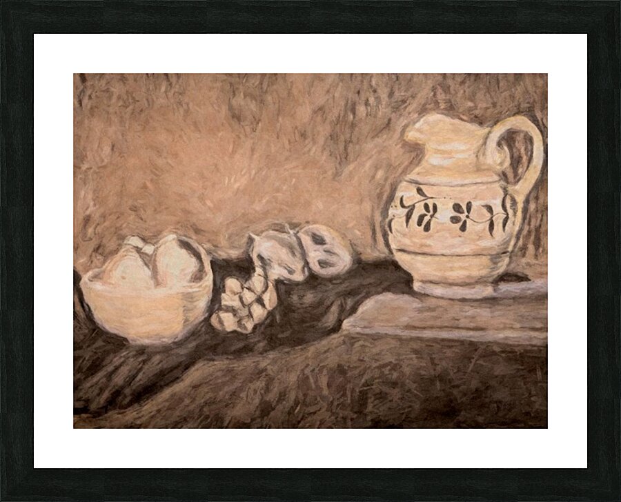 Fruit and Pitcher Picture Frame print