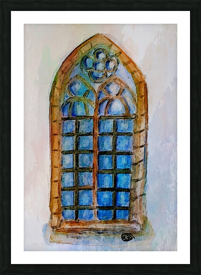 Medieval Window Picture Frame print