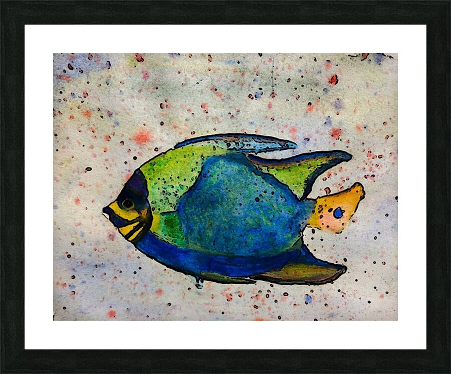 Tropical fish Picture Frame print