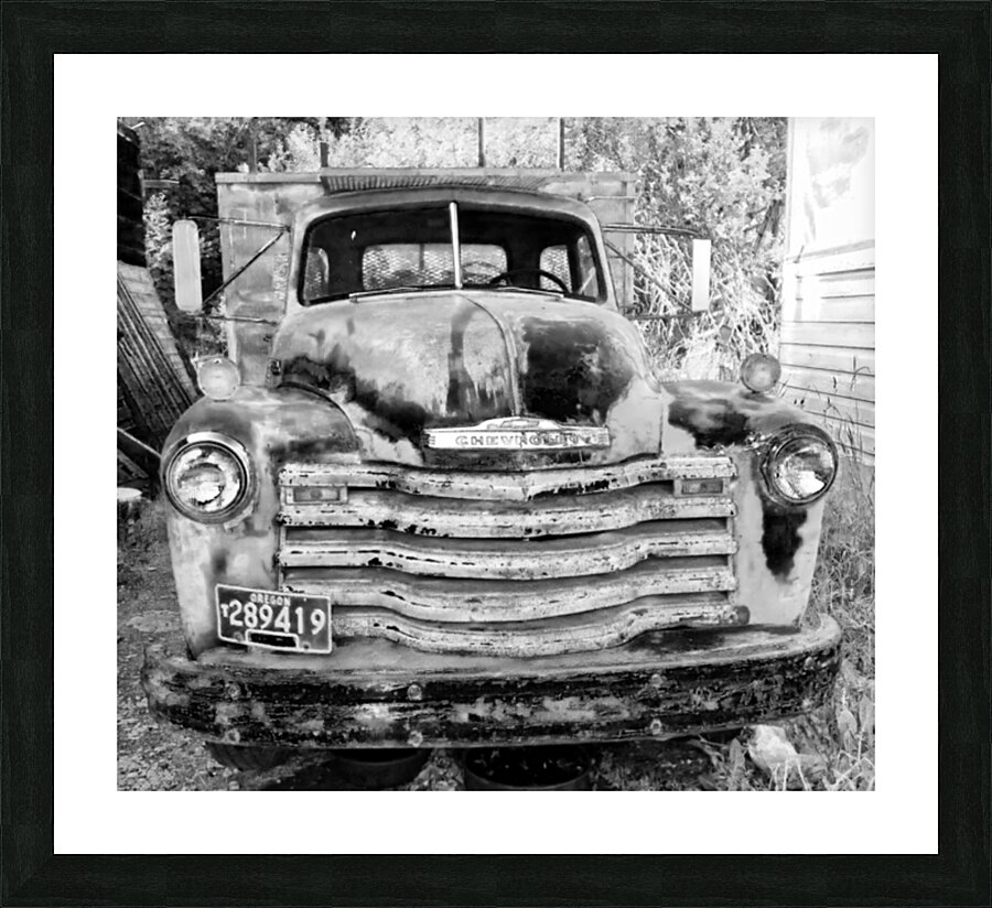 1950 Chevrolet Truck  BW by Aurelia Schanzenbacher