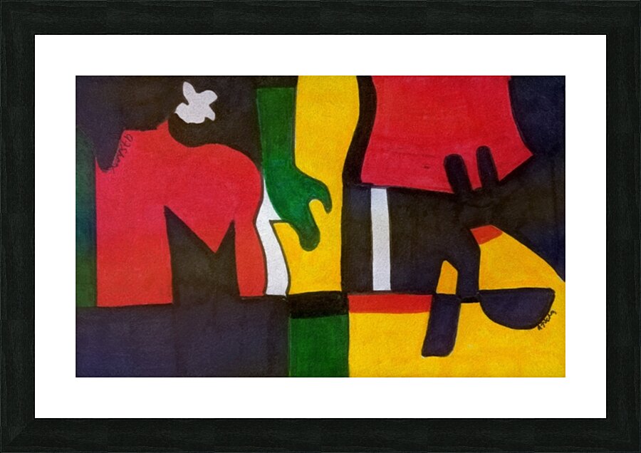 Walking the Dog Picture Frame print