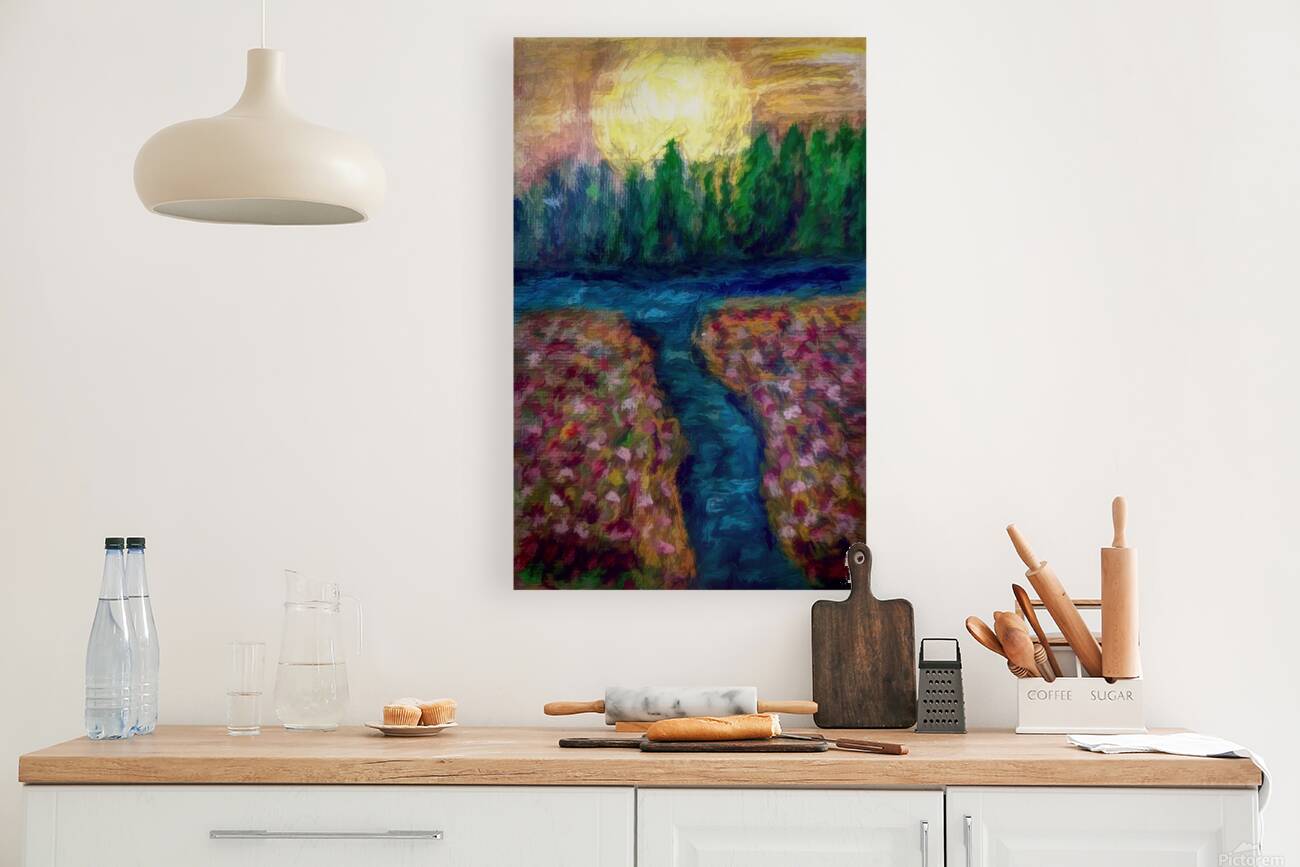 Moon over River Reproduction