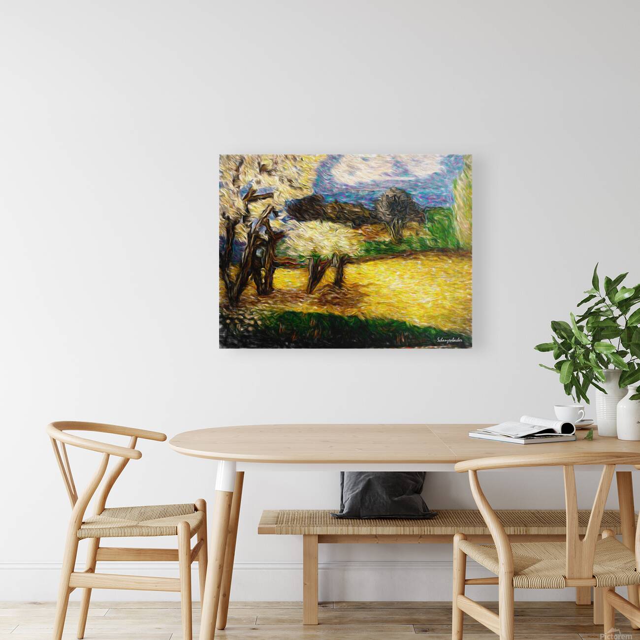 Yellow Summer Fields Reproduction