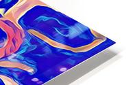 Blue Orange Clash HD Metal print