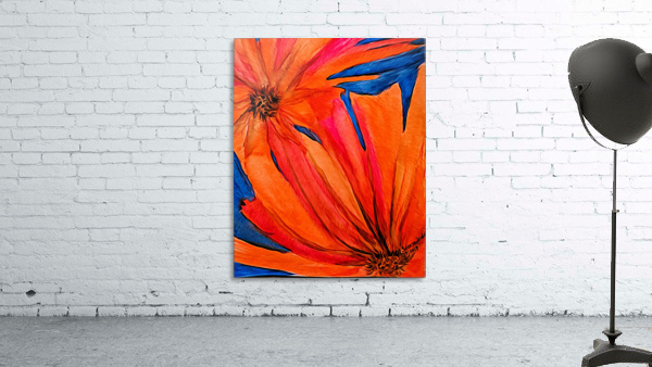 Orange Flowers  Wall Preview