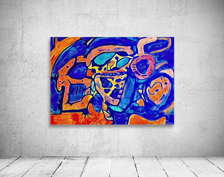 Blue Orange Clash Wall Preview