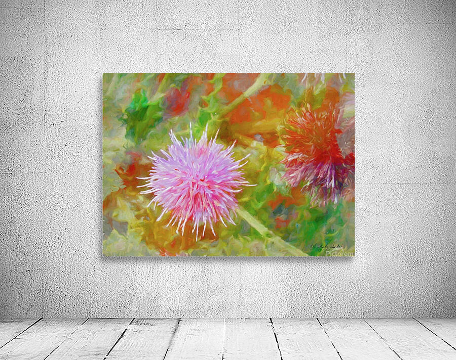 Bachelors Button Flower Wall Preview