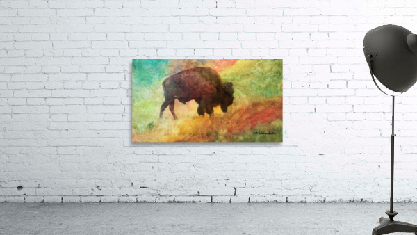 Bison Silhouette Wall Preview