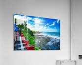 Bali Shoreline Cafe View Acrylic Print