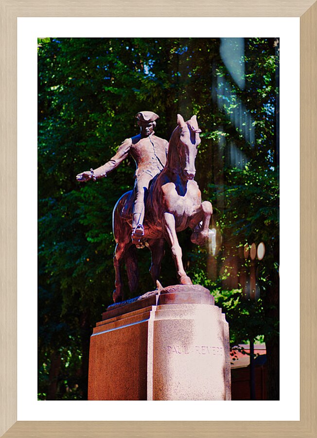 Ride of Paul Revere Boston Picture Frame print