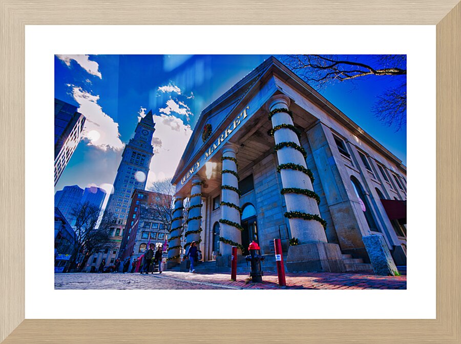 Quincy Market Boston Picture Frame Printing