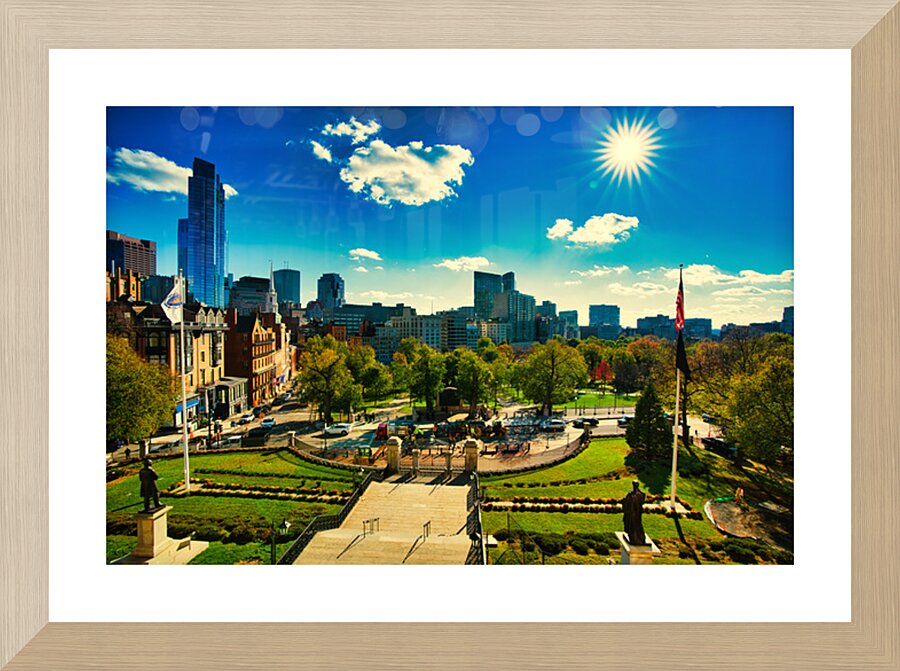 Sun Over Boston Common Picture Frame Printing