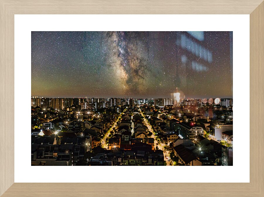 Celestial Alignment Over Singapore Picture Frame print