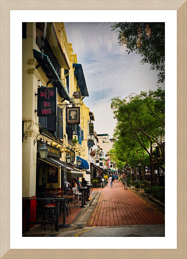 The Rhythm of Boat Quay Picture Frame print