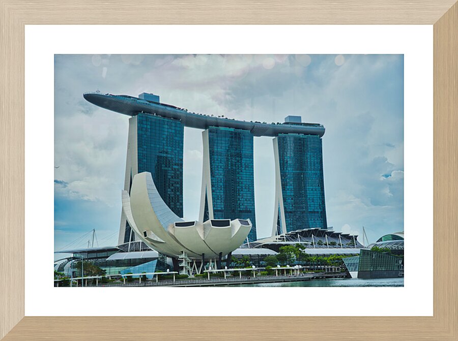 Marina Bay Sands Hotel – Singapore Skyline Picture Frame print