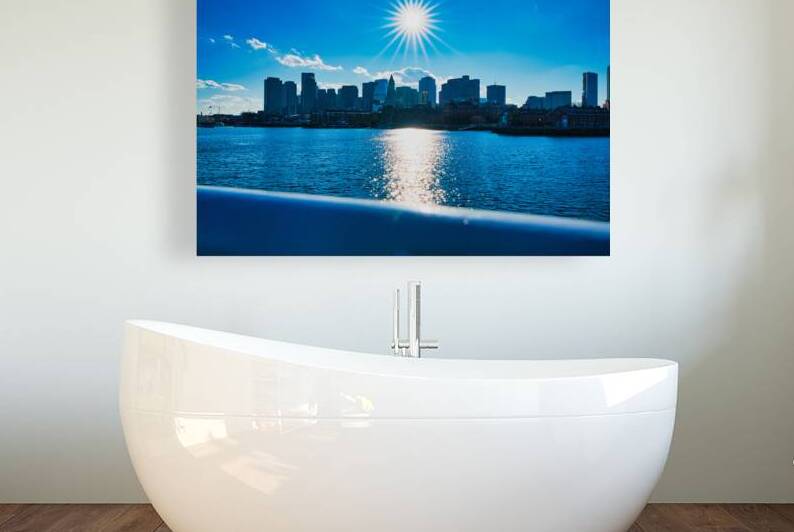 Sun Over Boston Harbor by AM Productions