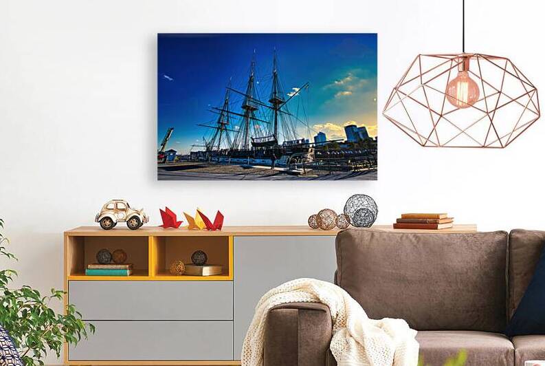 Old Ironsides at Sunset Boston by AM Productions