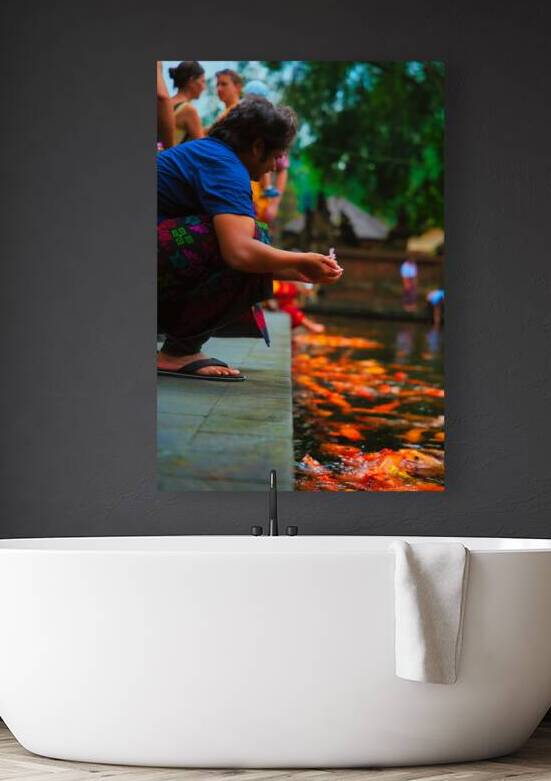 Bali Feeding Fish – Tirta Empul Temple Indonesia by AM Productions