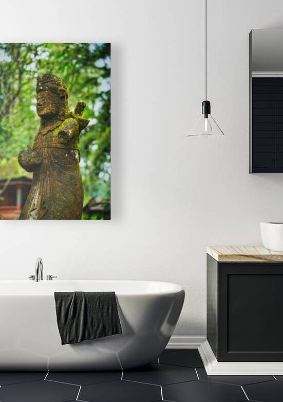 Moss-Covered Temple Guardian – Bali by AM Productions