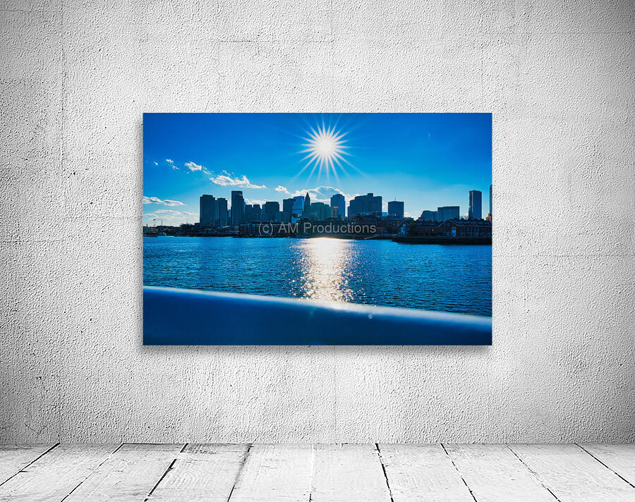 Sun Over Boston Harbor Wall Preview