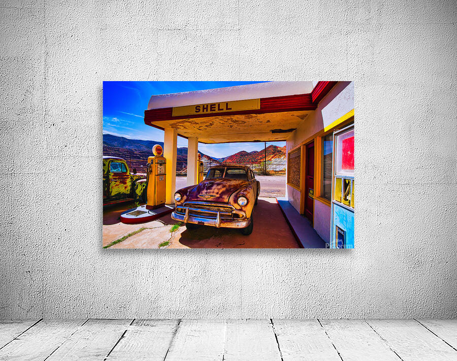 Rust & Gasoline – Lowell Shell Station Wall Preview