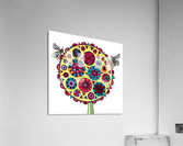 Sunflower abstract Acrylic Print