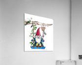 Gnome on a Swing Acrylic Print