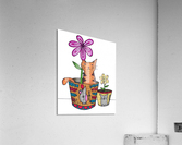 Cat in a Pot Acrylic Print