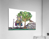 Warrior Mouse (white background) Acrylic Print