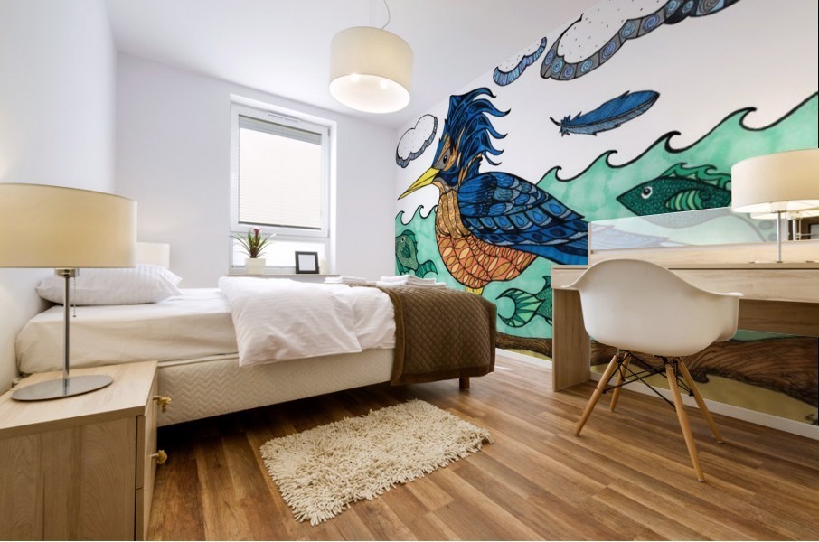 kingfisher  Mural print