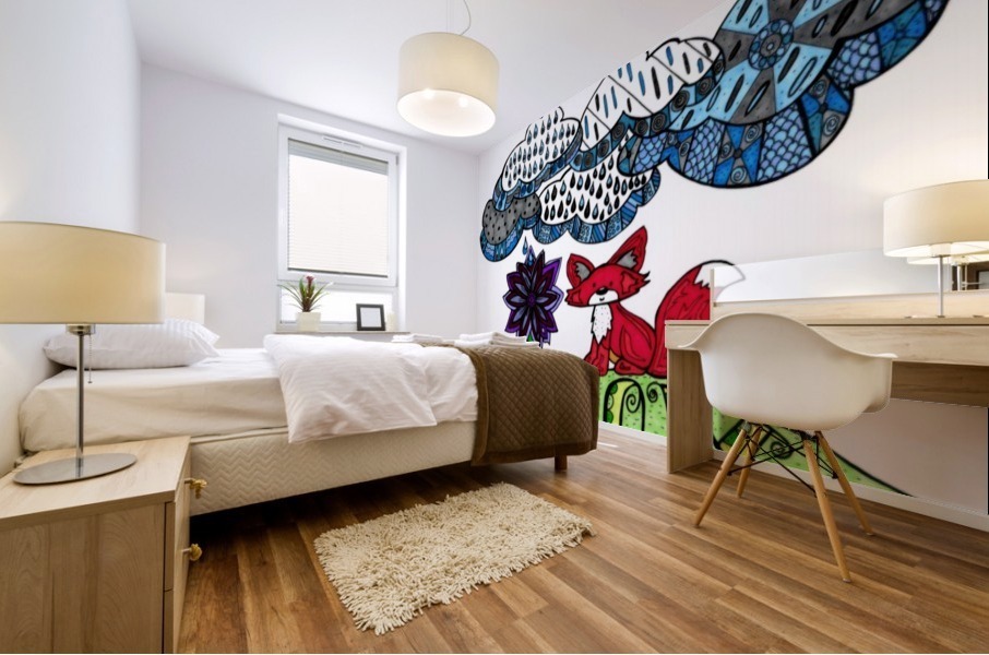 fox: grow! Mural print