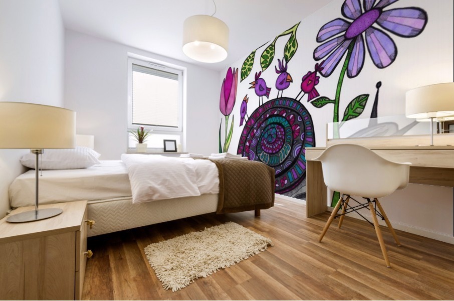 Snail Trail Mural print