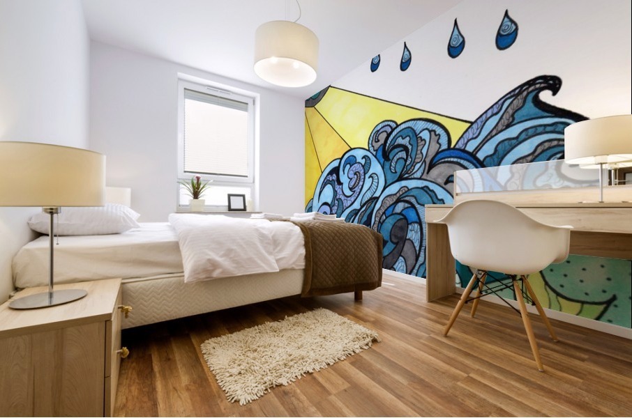 Survive the vortex Mural print