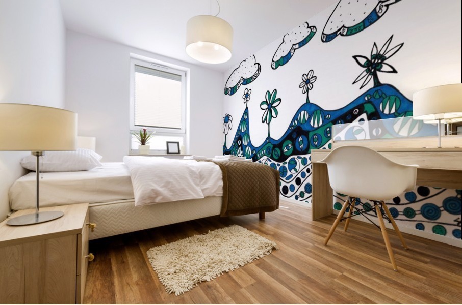 Moonscape Mural print