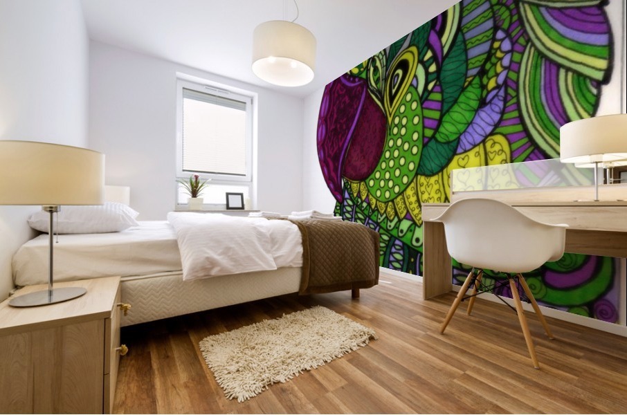Parroting Mural print