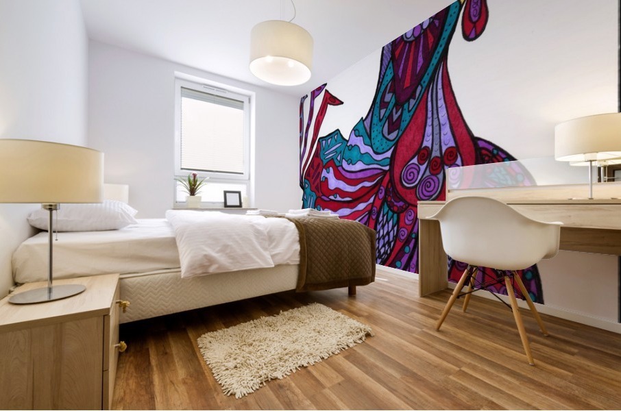 Free Range Edgar Mural print