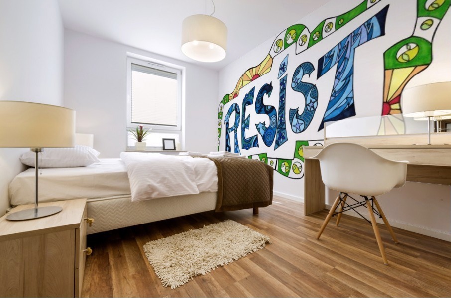 RESIST 3 Mural print