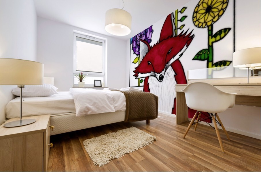 Zen Fox 2 Mural print