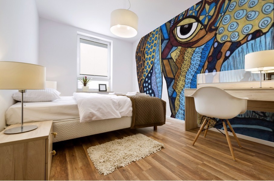 Stare Down Mural print