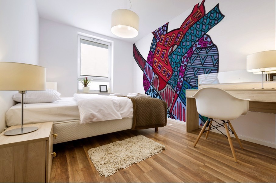 Broken Heart Mural print
