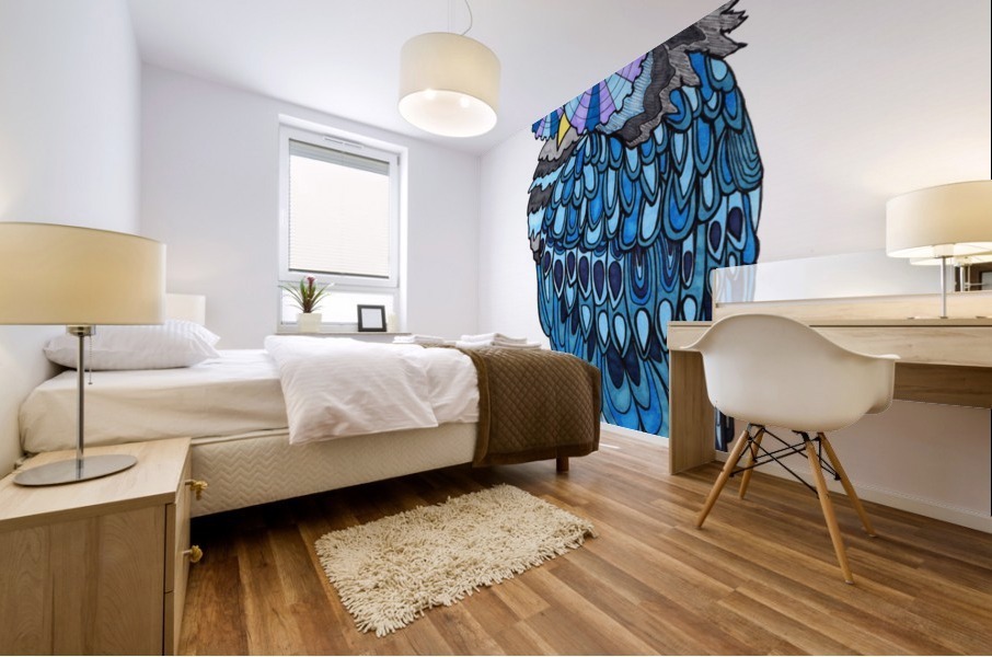 owl eyes Mural print
