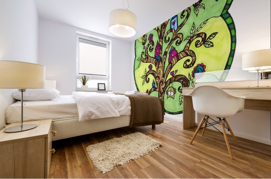 Critter Tree Mural print