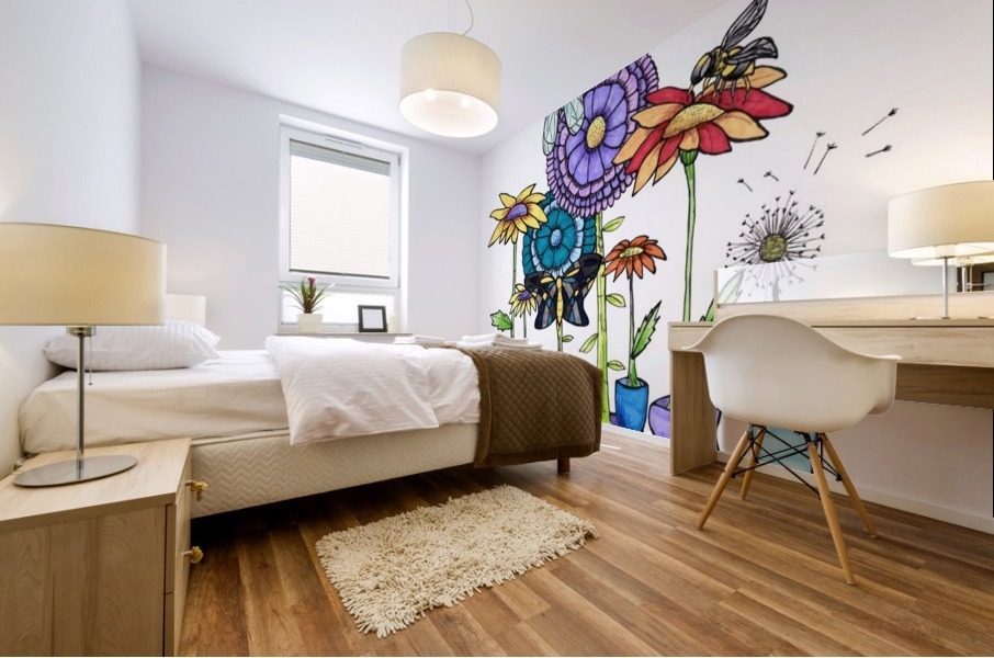 Pollinate Mural print