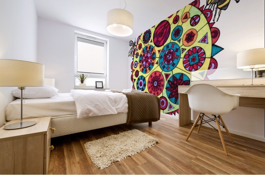Sunflower abstract Mural print